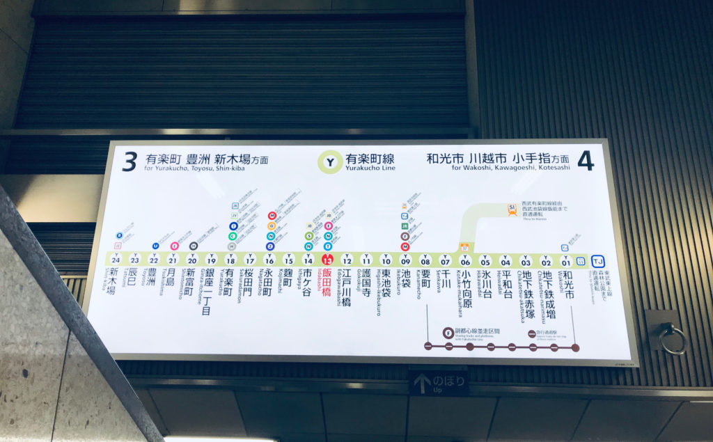 有楽町線の路線図