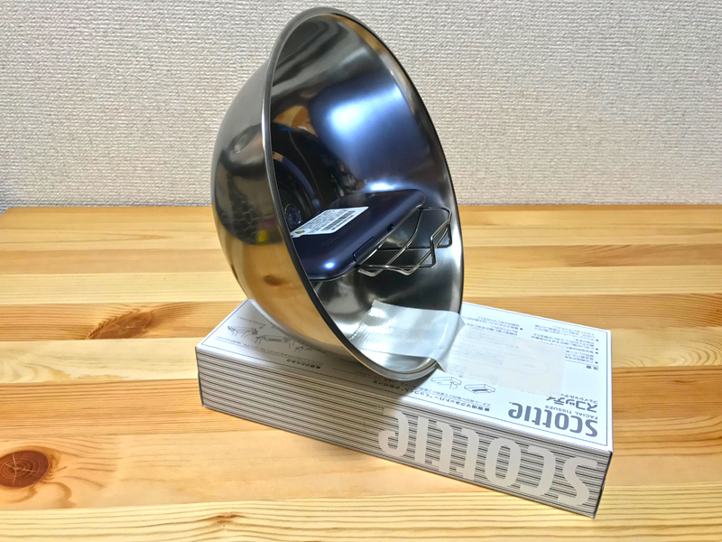 自作パラボラアンテナ完成写真