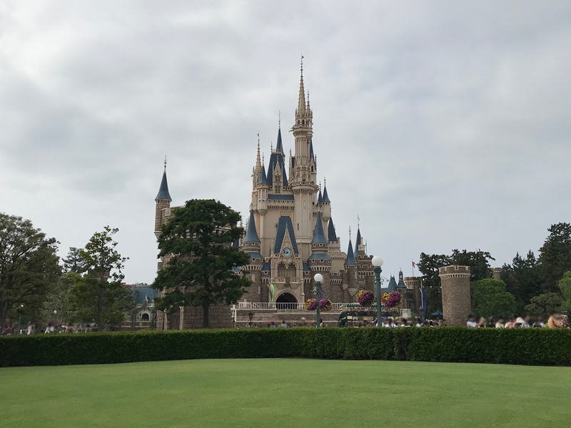 シンデレラ城 曇り