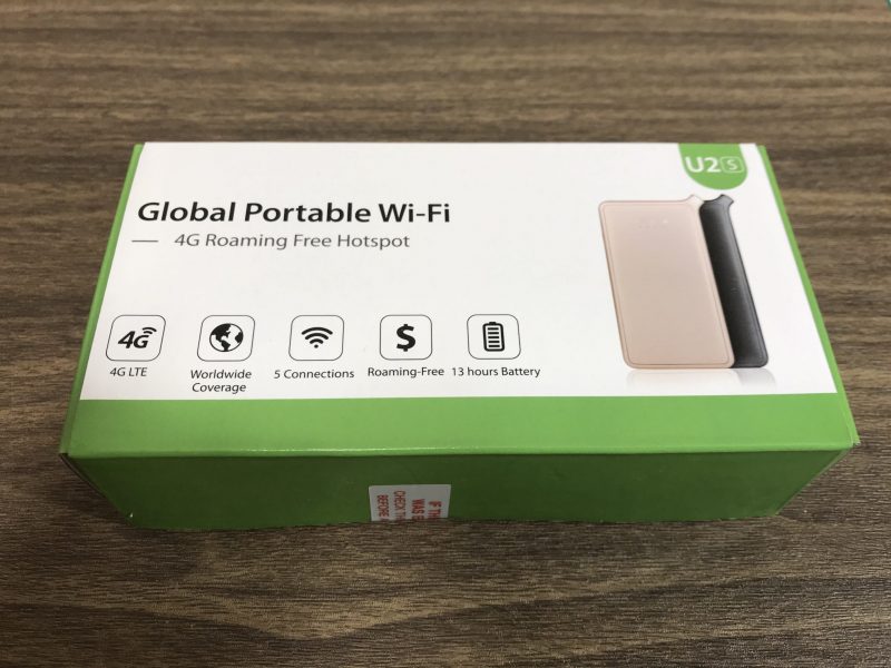 GlocalMe U2sの外箱