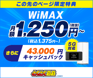 とくとくBB WiMAX
